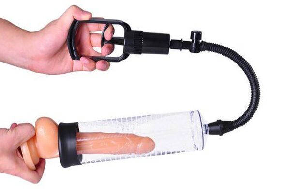 Agrandamiento del pene mediante bomba de vacío